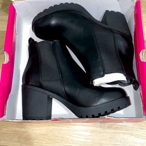 Black ankle boots